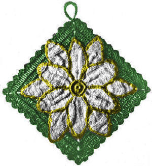 Flower Trivet or Pot Holder Crochet Pattern