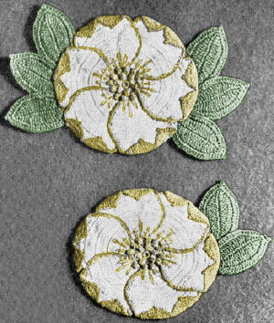Flower & Leaf Trivets or Pot Holders Crochet Pattern