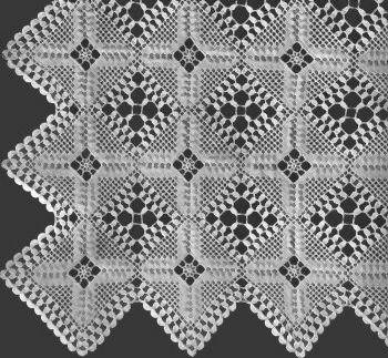 Garden Paths Motif Bedspread Crochet Pattern