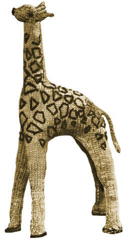Giraffe Stuffed Toy Knitting Pattern