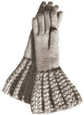 Gloves with Long Patterned Cuff Knitting Pattern