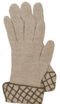 Gloves with Patterned Cuff Crochet Pattern Sz M L