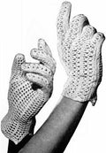 Mesh Cotton Gloves Crochet Pattern