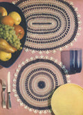 Table Setting Hairpin Lace & Crochet Pattern