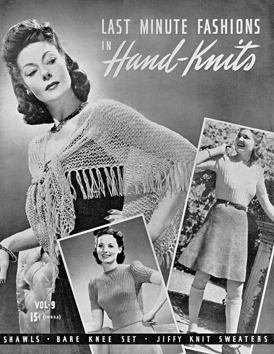 Last Minute Fashions Vintage Knitting Patterns Book
