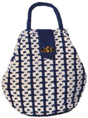 Two-Tone Handbag Knitting Pattern
