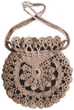 Lacey Handbag Antique Thread Crochet Pattern