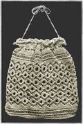 Lacy Handbag Antique Thread Knitting Pattern