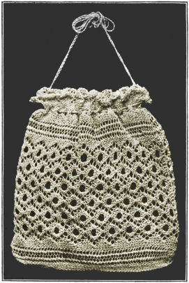 Lacy Handbag Antique Thread Knitting Pattern