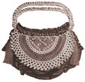 Handbag with Semi-Circle Mesh Design Antique Crochet Pattern