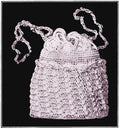 Drawstring Handbag Antique Crochet Pattern
