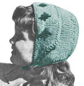 Girls Bonnet Hat Knitting Pattern 4 & 6