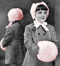 Girl's Loop Stitch Hat and Muff Set Crochet Pattern 2-6