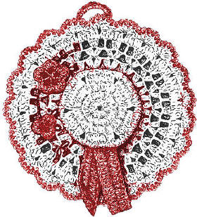Summer Hat Trivet or Pot Holder Crochet Pattern