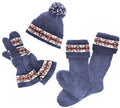 Hat Mitts Socks Set Fair Isle Knitting Pattern