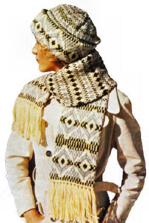 Fair Isle Hat & Scarf Knitting Pattern