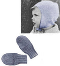 Children's Helmet & Mittens Knitting Pattern 2-4