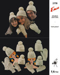 Aran Hats & Mitts Family Knitting Pattern