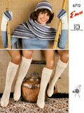 Hat, Scarf, Mitts & Stockings Knitting Pattern