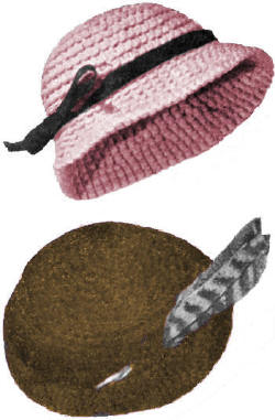 Boys or Girls Hat with Brim Crochet Pattern