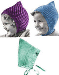 3 Peaked Hats for Baby, Boys & Girls Knitting Pattern Sz 1-5