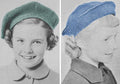 Girls Beret & Sailor Hat Crochet Pattern Sz S M-L