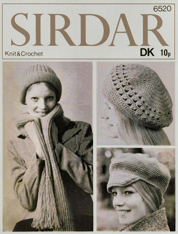 Hats, Beret & Scarf Knitting & Crochet Patterns