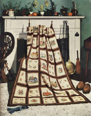 Heirloom Afghan Crochet Embroidery Pattern