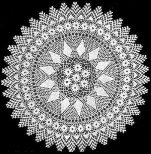 Heirloom Doily Crochet Pattern 18.5"