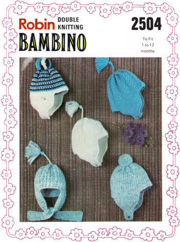 Baby Helmets Knitting Pattern 1-12 mos