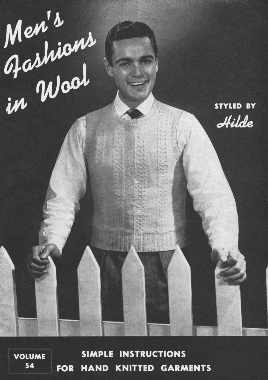 Men's Fashions in Wool Sweaters Knitting Patterns Book