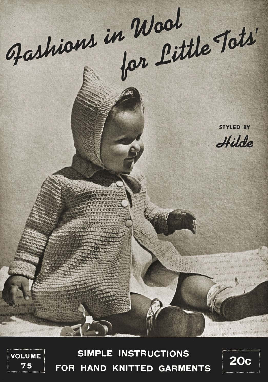 Fashions in Wool for Little Tots Vintage Knitting Patterns Book