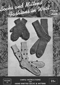 Socks and Mittens Vintage Knitting Patterns Book
