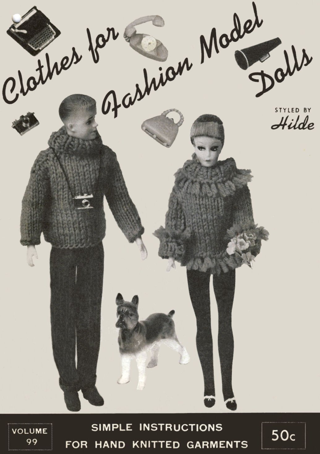 Clothes for Fashion Model Dolls Barbie & Ken & Sister Knitting Patterns
