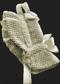 Girls Hood with Front Frill & Neck Cape Antique Crochet Pattern