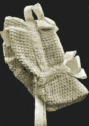 Girls Hood with Front Frill & Neck Cape Antique Crochet Pattern