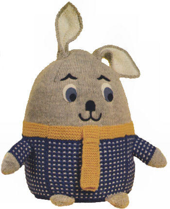 Humpty Bunny Stuffed Toy Knitting Pattern