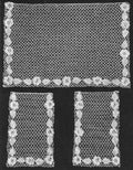 Irish Lace & Mesh Chair Set Crochet Pattern