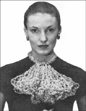 Metallic Jabot Vintage Crochet Pattern