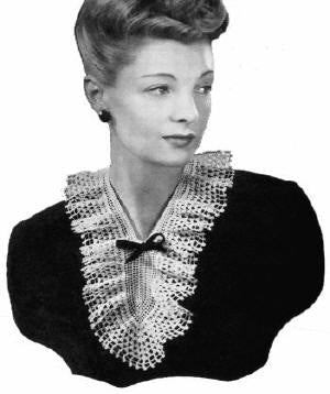 Lacey Jabot Vintage Crochet Pattern