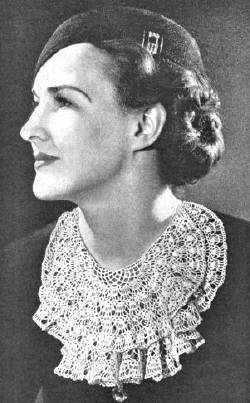 Lace Jabot Vintage Crochet Pattern
