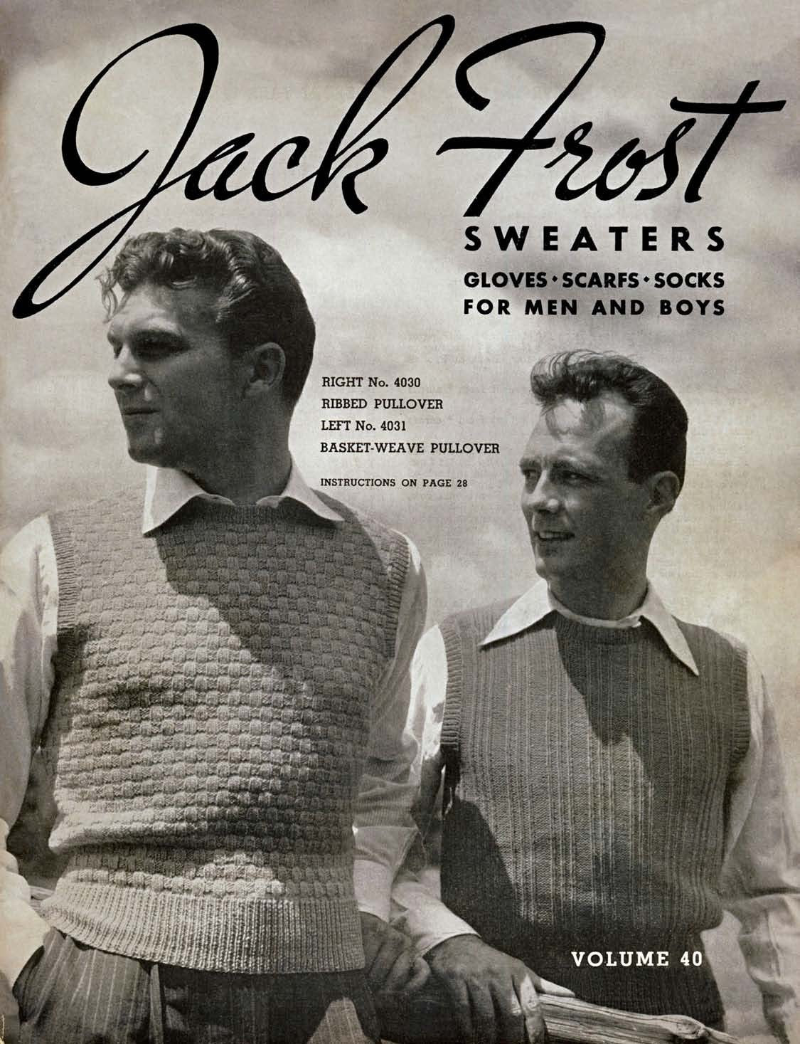 Sweaters for Men and Boys Knitting Patterns Book