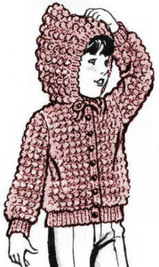 Girls Hooded Jacket Crochet Pattern Sz 4-8