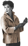 Moss Stitch Jacket Knitting Pattern Sz 12-18