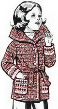 Girls Jacket Crochet Pattern Sz 6-12