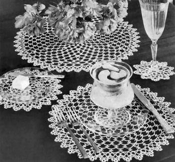 Jasmine Doily Table Setting Tatting Pattern