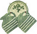 Jugs on a Rack Trivets or Pot Holders Crochet Pattern