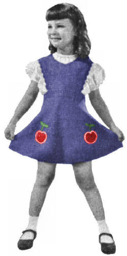 Girls Jumper Knitting Pattern Sz 2-6