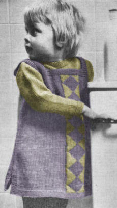Girls Jumper & Sweater Knitting Pattern Sz 24M-5