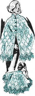 Diamond Cape Knitting Pattern